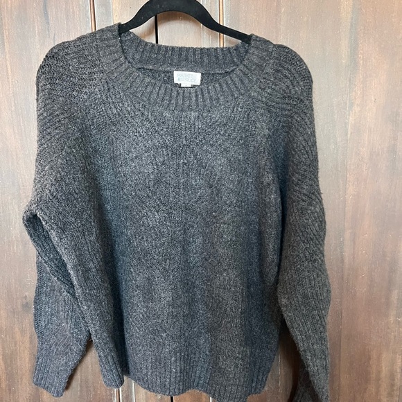 Market & Spruce Sweaters - Market & Spruce Charcoal Knit Pullover